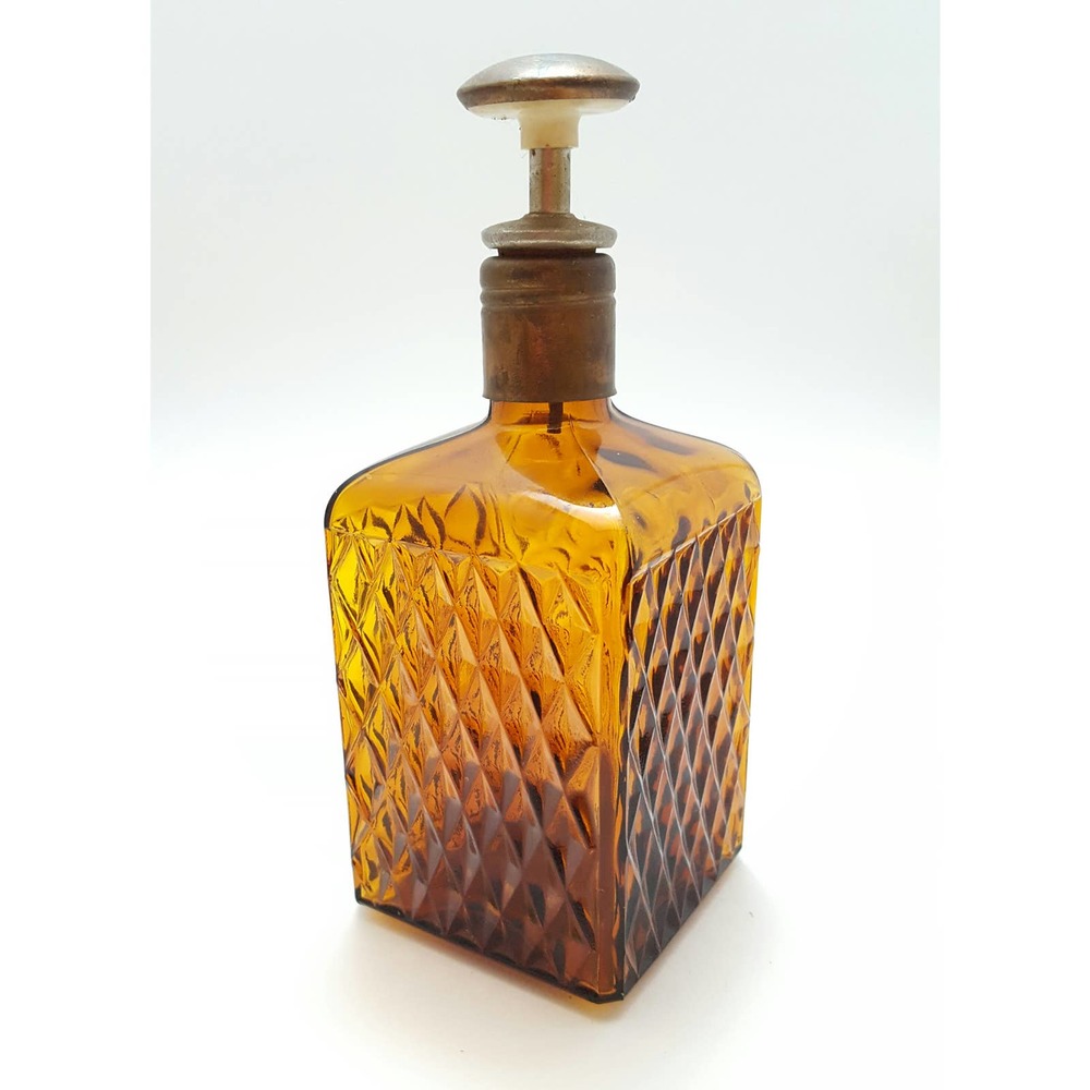 Small AmberWare (Yellow glass) Cognac bottle